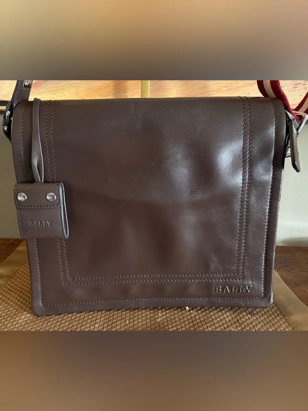 Bally Switzerland Vintage Trainspotter Messenger Bag